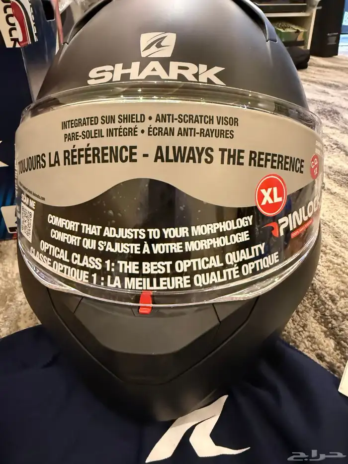 Shark Evo Gt Blank Mat Modular  خوذة باللون الأسود 1