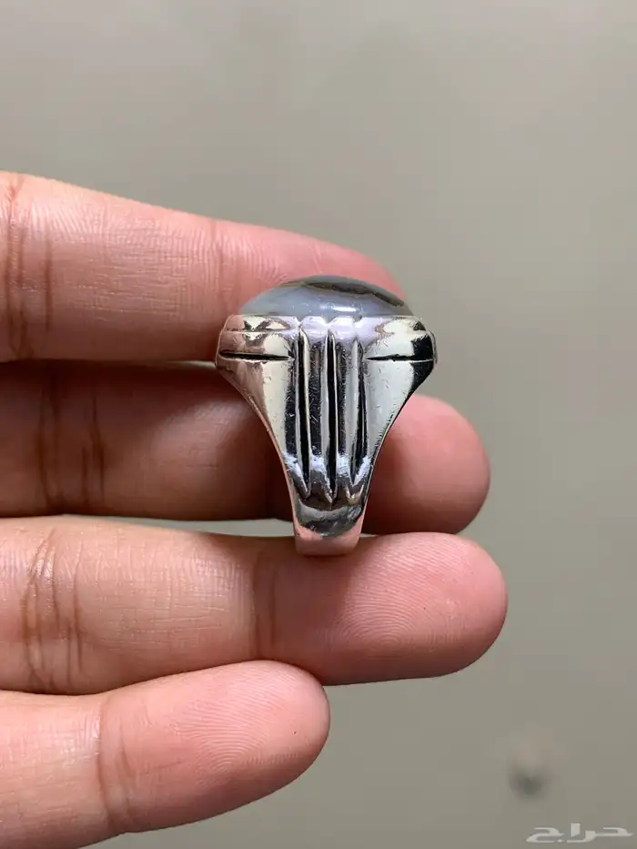 خاتم عقيق يماني مصور وجه طبيعي 100 نوادر الاحجار 2 3