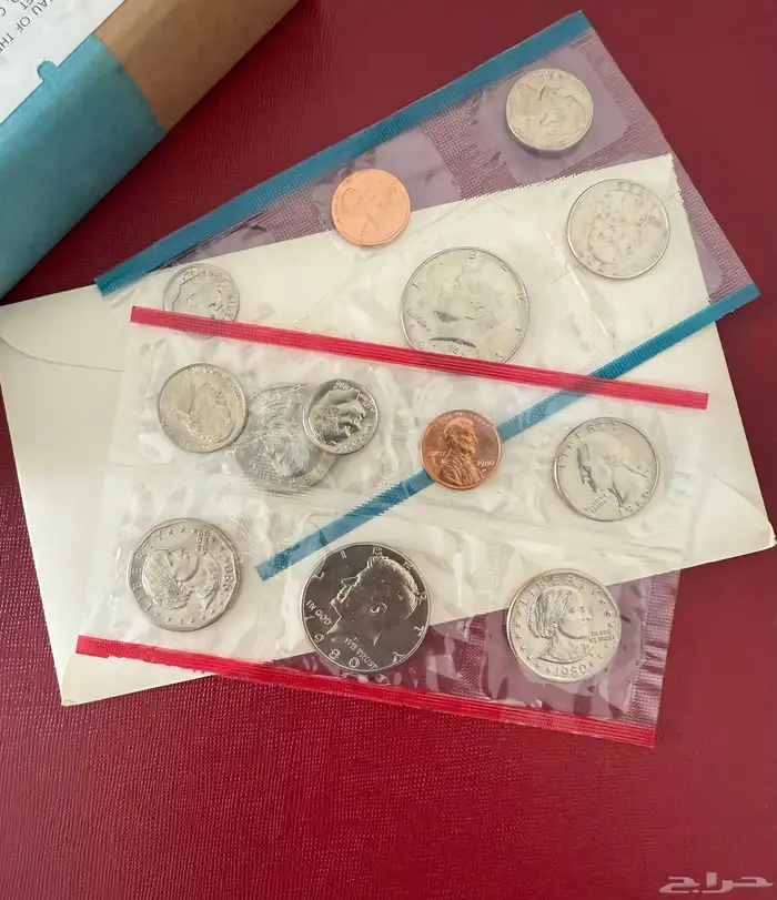 عملات معدنية أمريكية مجموعة عام 1980 P D فيلادلفيا ودنفر 6