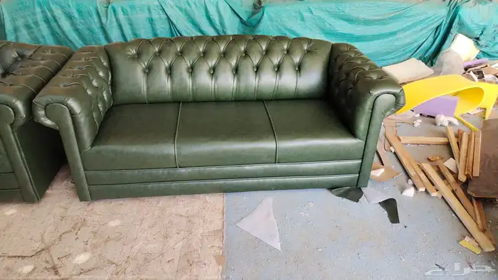 كنب جلد مكتبي فخامة كل ألوان متوفر 10