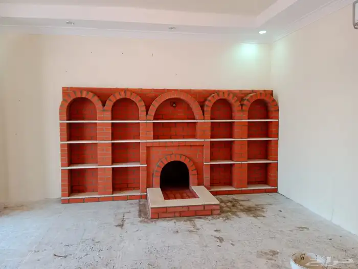 بيوت شعر مشب نار مشب رخام قرميد جمالون تلبيس قماش 8