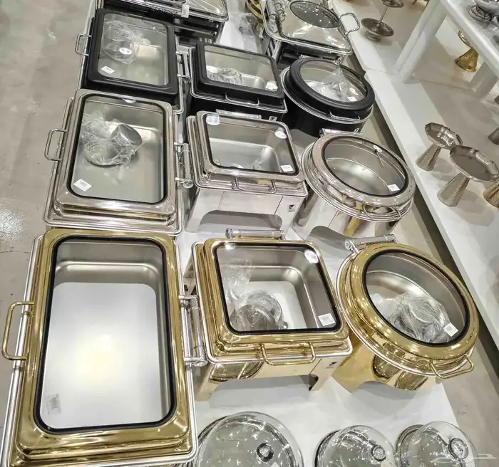 سخانات بوفيه اكل اعاشة قلاب مستطيلة ومربعة ودايرية 11