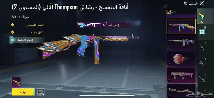 حساب ببجي لفل 67 13