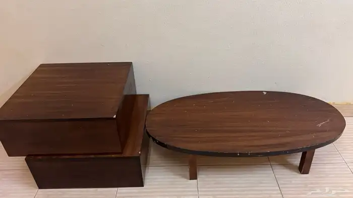 الدوادمي طاولات ارضيه خشب ثقيل حجم كبير 0