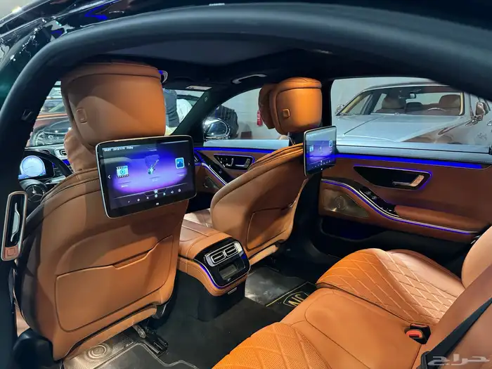 مرسيدس الجوهرهS اضافة شاشات واضاءه محيطيه تفاعليه ع الوكاله 23