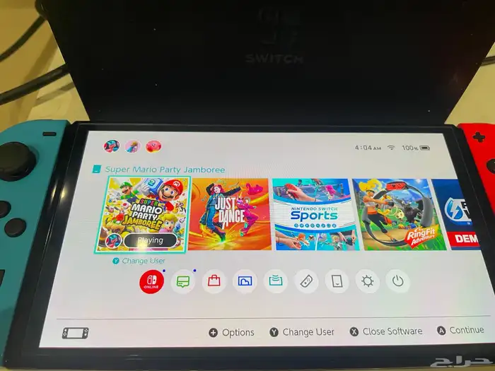 نينتيندو سويتش مع ثلاث العاب ارخص سعر بالسوق ينفع هدية 2