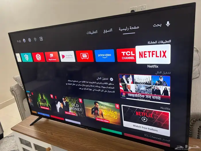 للبيع شاشة تلفزيون TCL ( 55 بوصة ) سمارت 4k 0