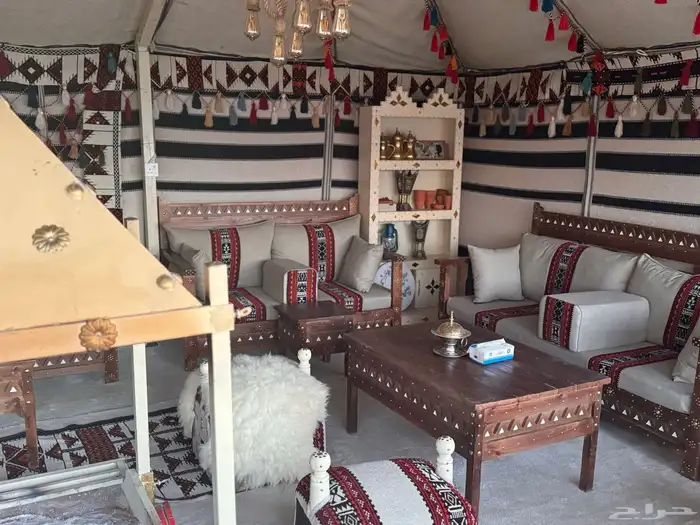 مخيم فاخر للايجار فترة الشتاء 1