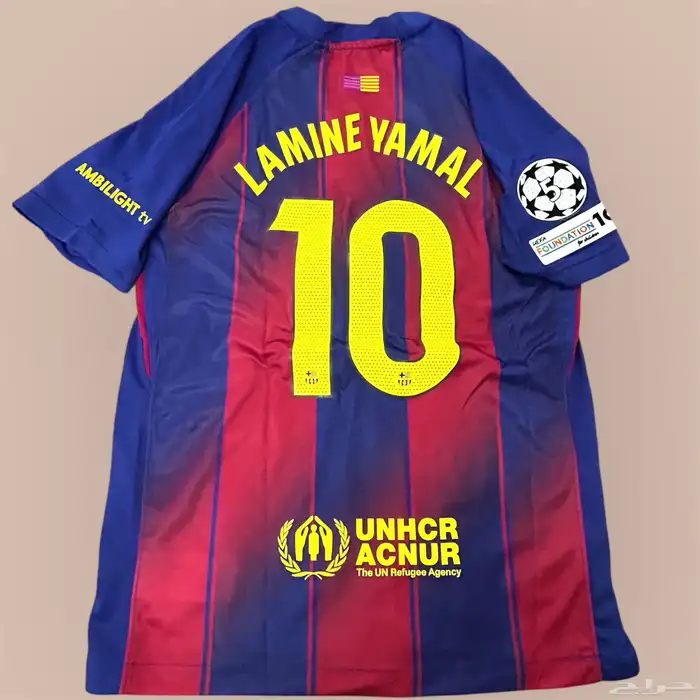 برشلونه تيشيرت 25 26 مع طباعه متوفر M وL 1