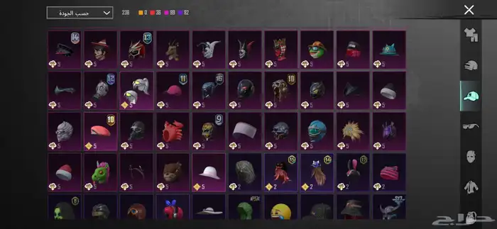 حساب ببجي 10