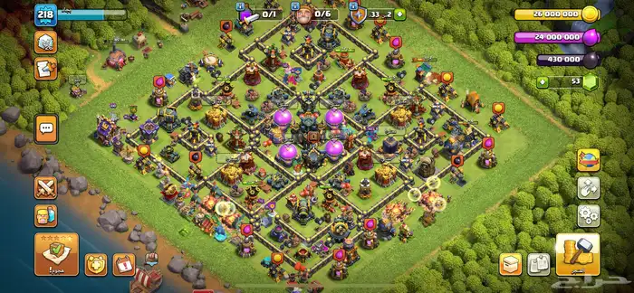 كلاش اوف كلانس تاون هول17 شبه ماكس 0