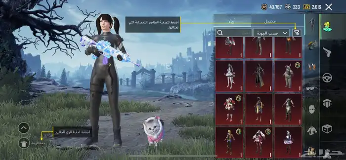 حساب ببجي مستوى 76 فيس البنت الرابع واسلوب خوارفي و21 سلاح 17