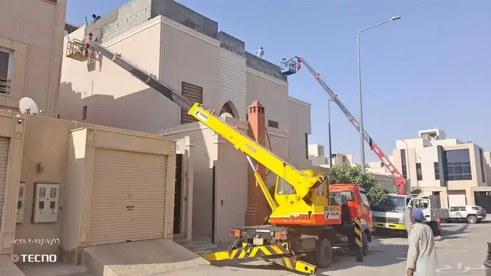 رافعه ونش و كرين سبعة وسطحه ثلاثه طن ايجار يوميات مشاوير 7