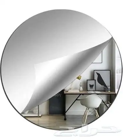 المرايه اللاصقه دائري الطول  30سم العرض  30 سم السعر  20ري 0