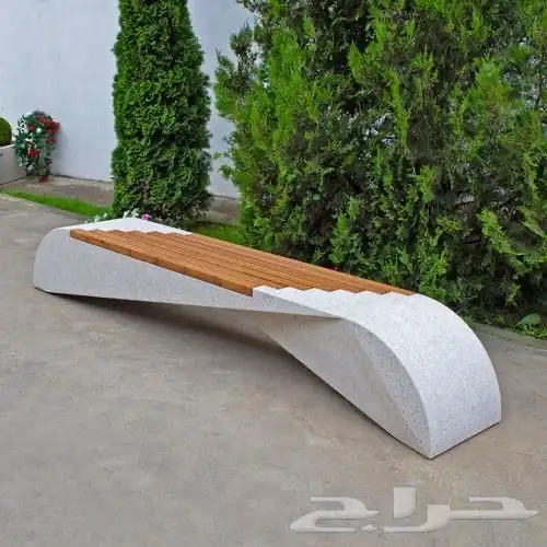 كراسي خرسانيه احواض زهور جميع اعمال زينة الحدائق 30