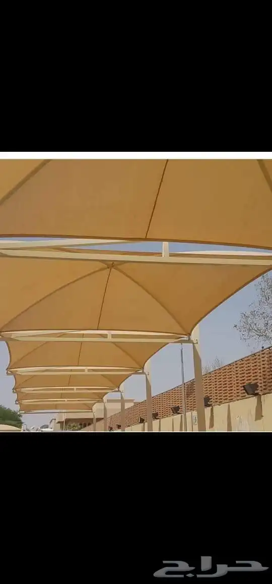 تفصيل شراعات بي في سي للمظلات وبرك الماء والغطيان 15