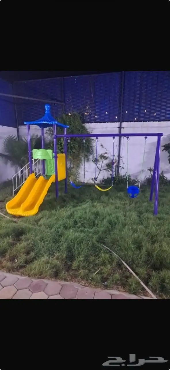 مراجيح وزحاليق الأطفال والكبار مقاوم للحرارة والامطاروارضيات 3