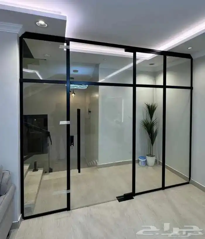 زجاج سكوريت وجهات زجاج سيكريت مكاتب زجاج تفصيل ابواب سيكوريت 7