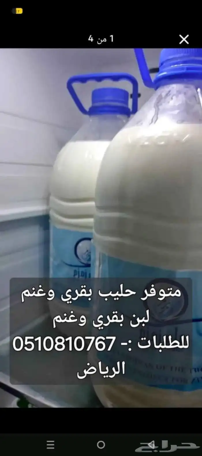 حليب طازج بقر وماعز 0