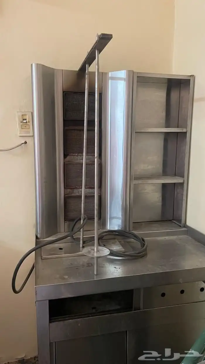 مكينة شاورما عادي وعلى الفحم للبيع 3