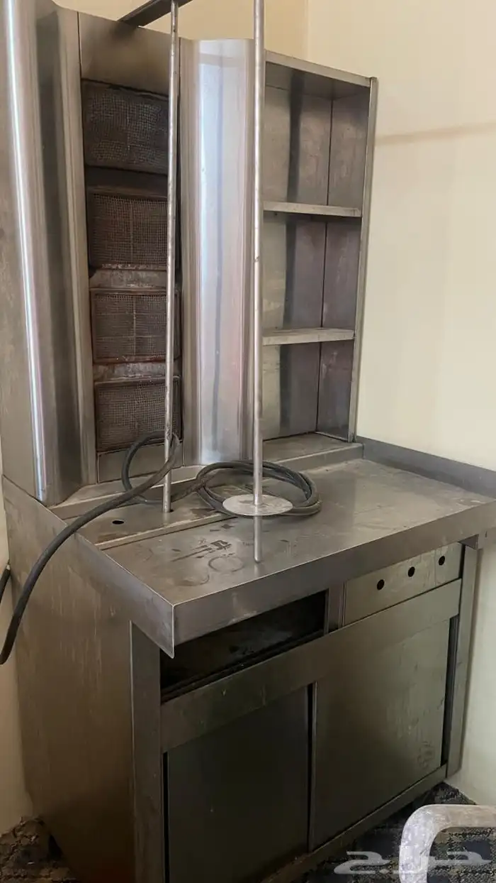 مكينة شاورما عادي وعلى الفحم للبيع 0