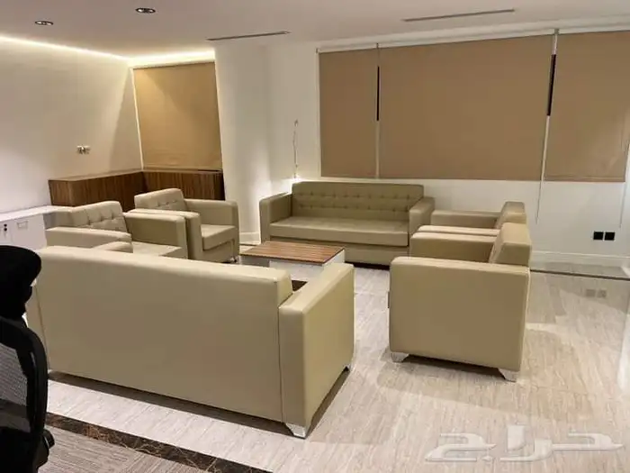 كنب جلد مكتبي كل ألوان و موديلات أمريكي و ملكي متوفر 1