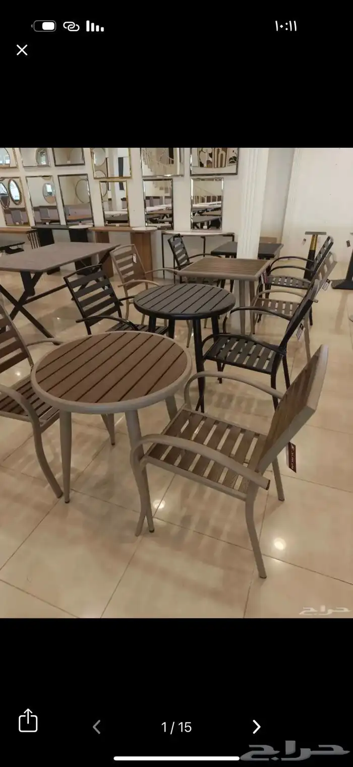 طاولات وكراسي للكافي والمطاعم والمقاهي داخلية وخارجية 9