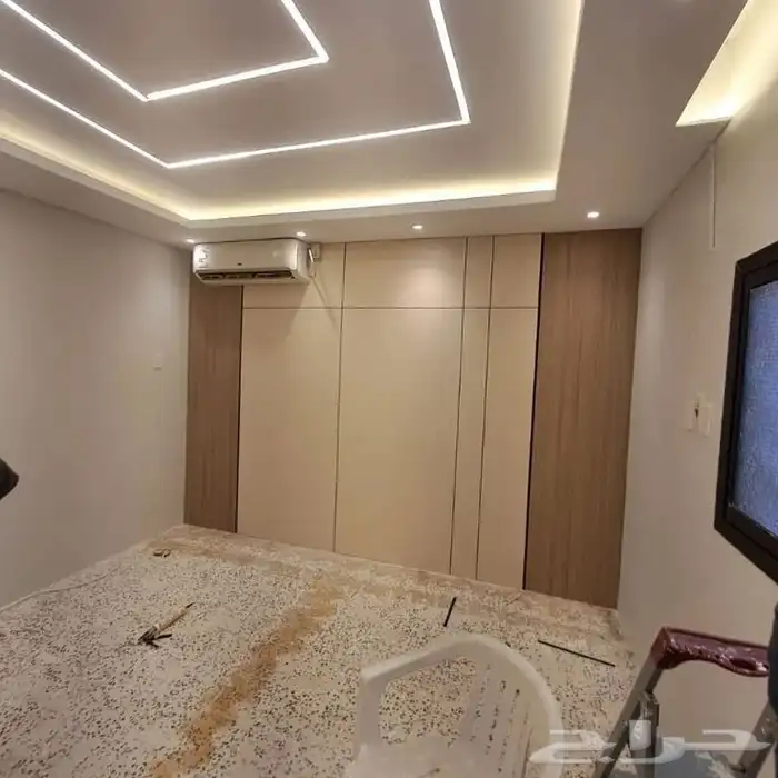 تركيب بديل شيبورد ورق جدران باركيه نعلات فايبر فوم 4