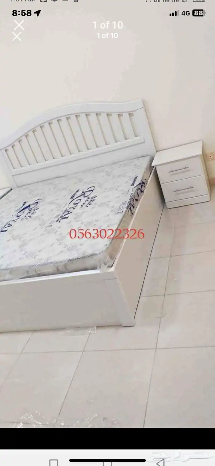 غرفة نوم كاملة  أثاث منزلي  سرير ودولاب وبطانيات 41