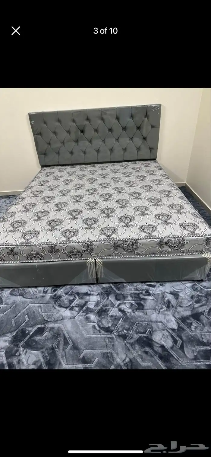 غرفة نوم كاملة  أثاث منزلي  سرير ودولاب وبطانيات 7