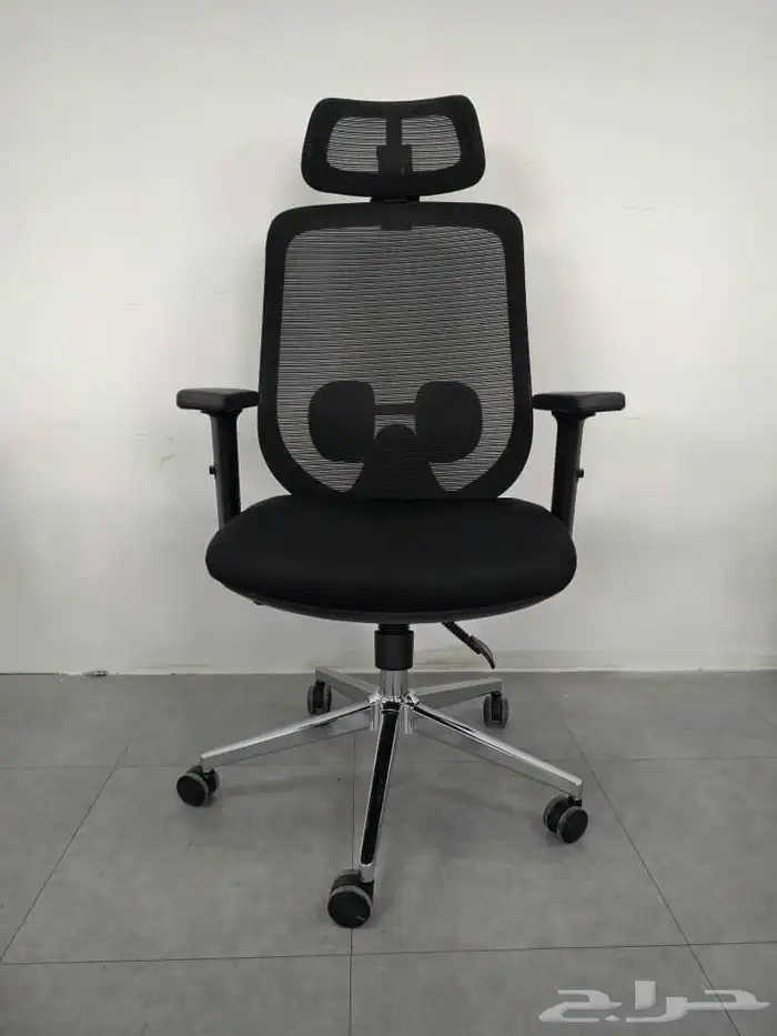 كراسي متحرك ظهر عالي شبك مريح بمسند رأس 13
