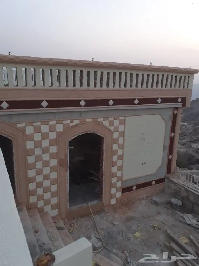 ديكورت خرجيه ملونه بديل الحجر الطبيعي سمنت ابيض وبطحا الريض 8