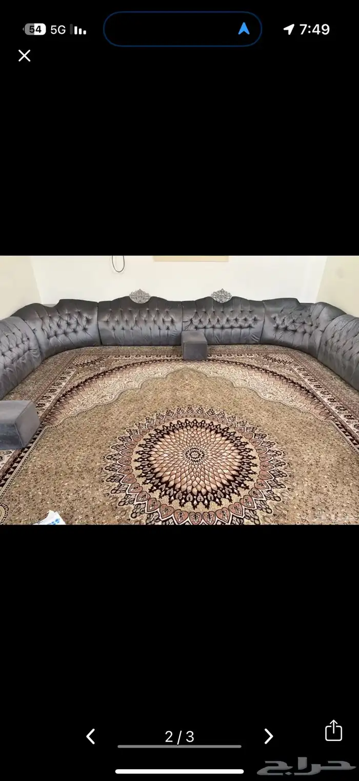 مواعين وفرن كهربائي وحق سمن   مع مخاد مقلط وفرشه صغيره 7