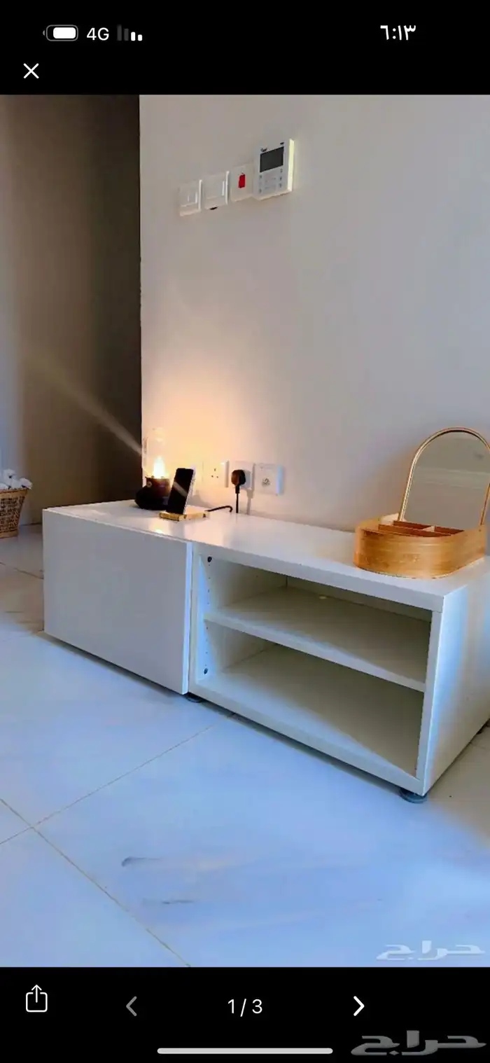 طاوله تلفزيون من ايكيا. شبه جديده 1