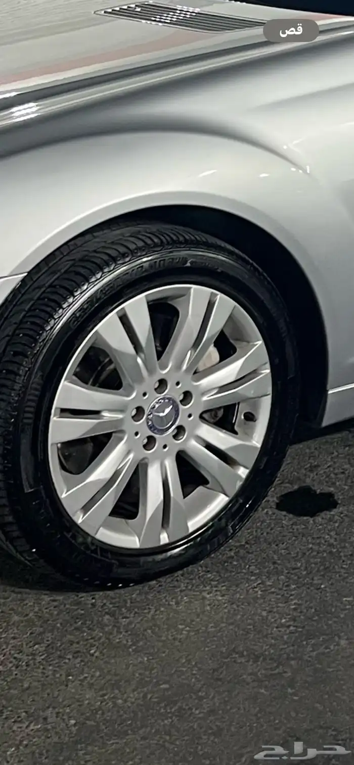 جنوط مرسيدس مقاس 18 مع كفرات جداد والجنوط جداد ولا اي لحام 0