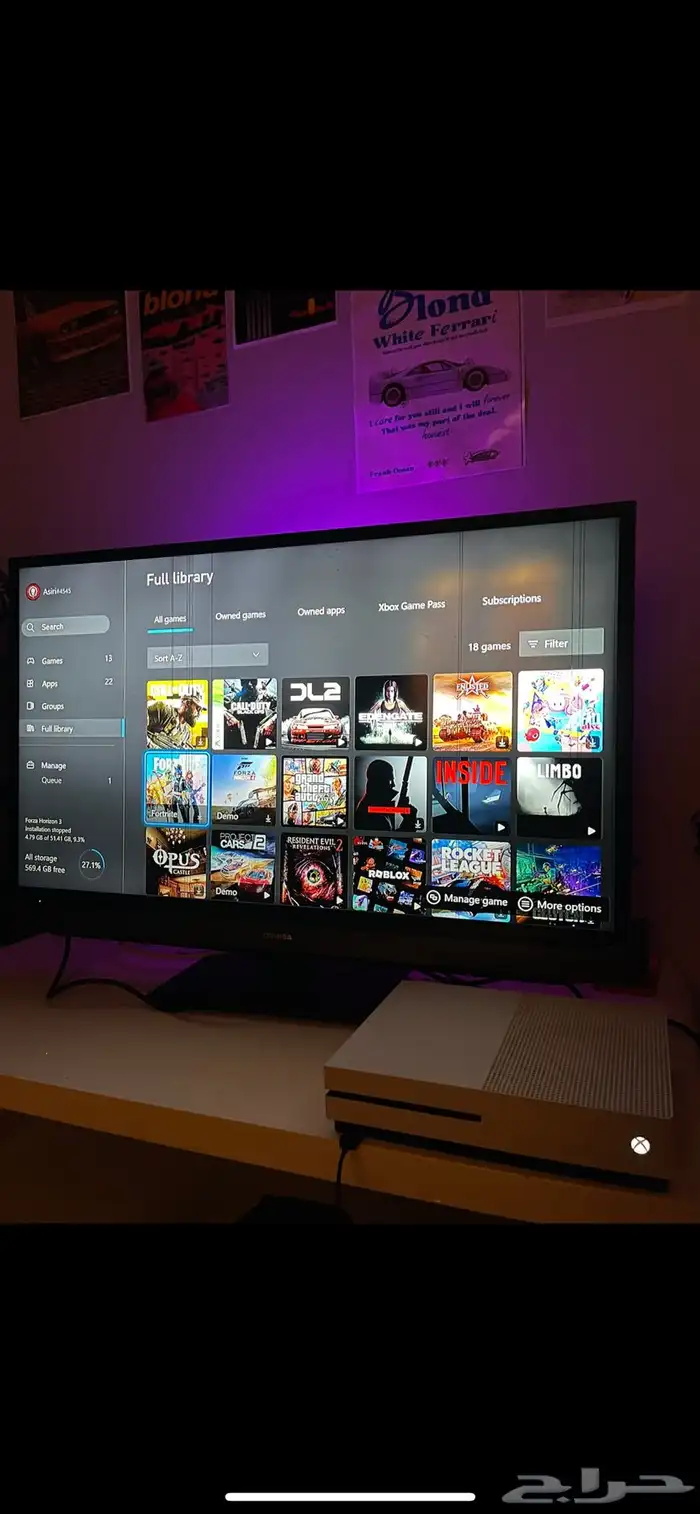 اكس بوكس ون اس مع ألعاب و قراند 0