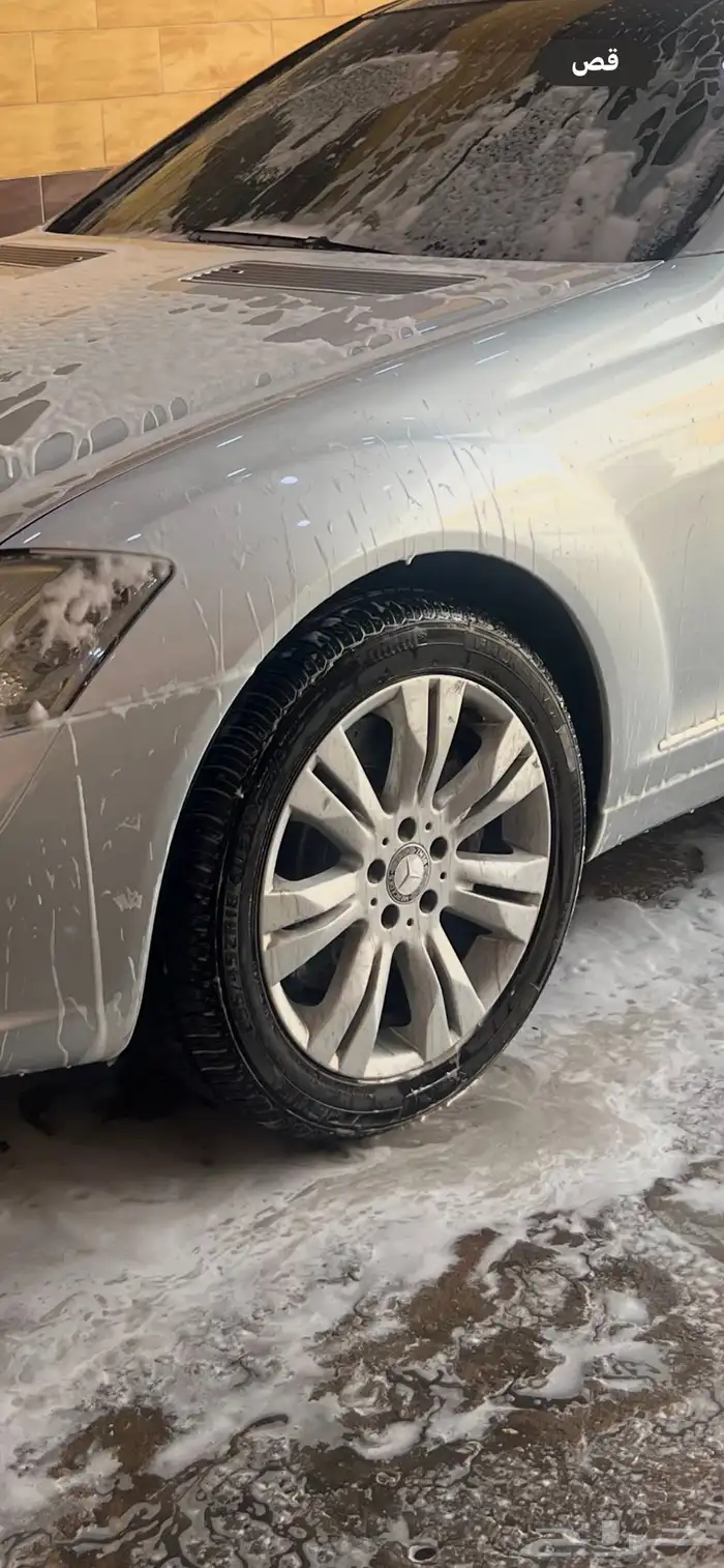 جنوط مرسيدس مقاس 18 مع كفرات جداد والجنوط جداد ولا اي لحام 2