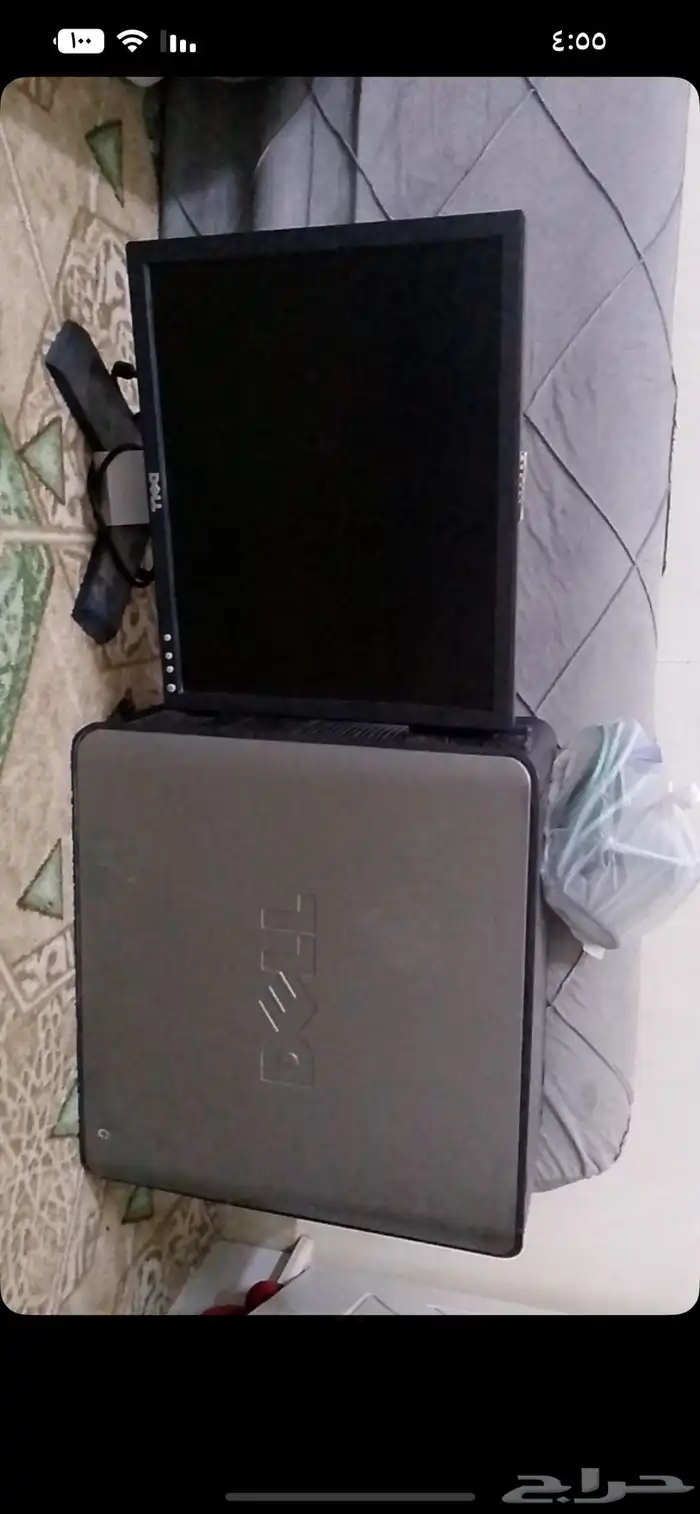 كمبيوتر وشاشه مع ملحقاته ديل 0