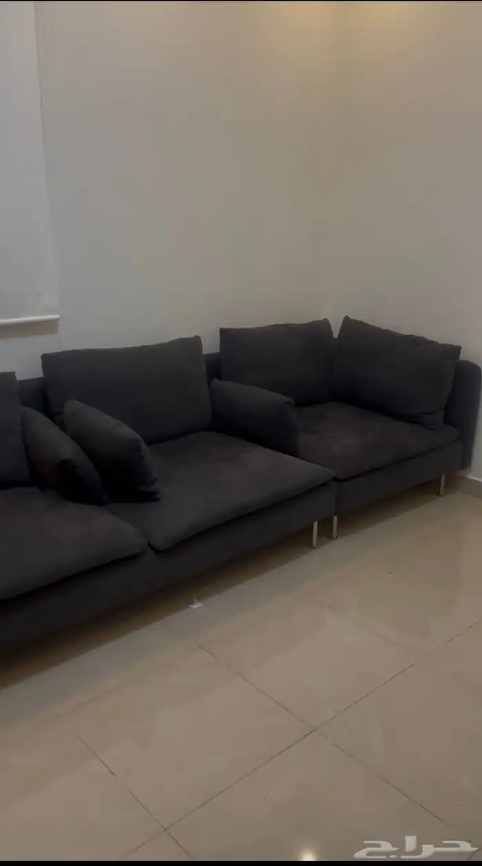 طقم كنب ايكيا فاخر استعمال خفيف 0