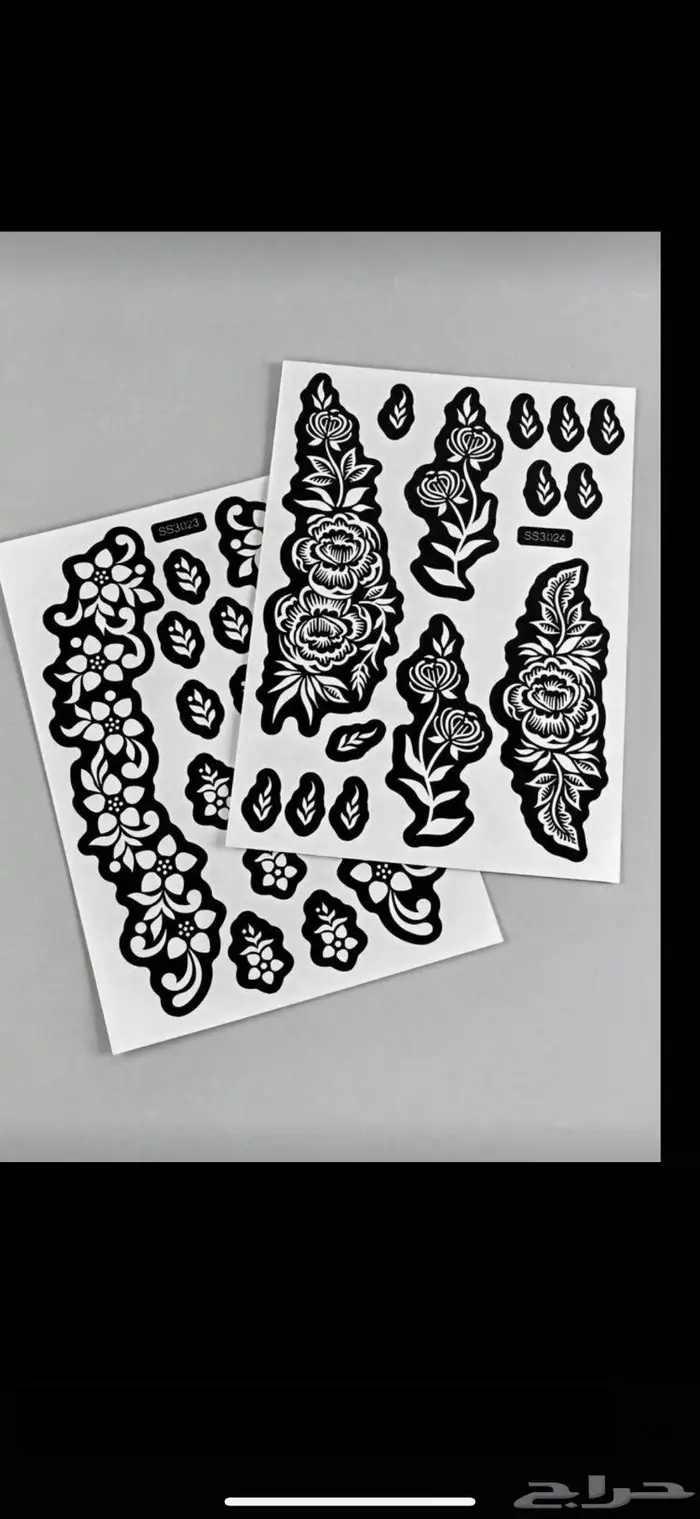 نقوش حنا وطرحات اماراتي وشالات خياطة 0