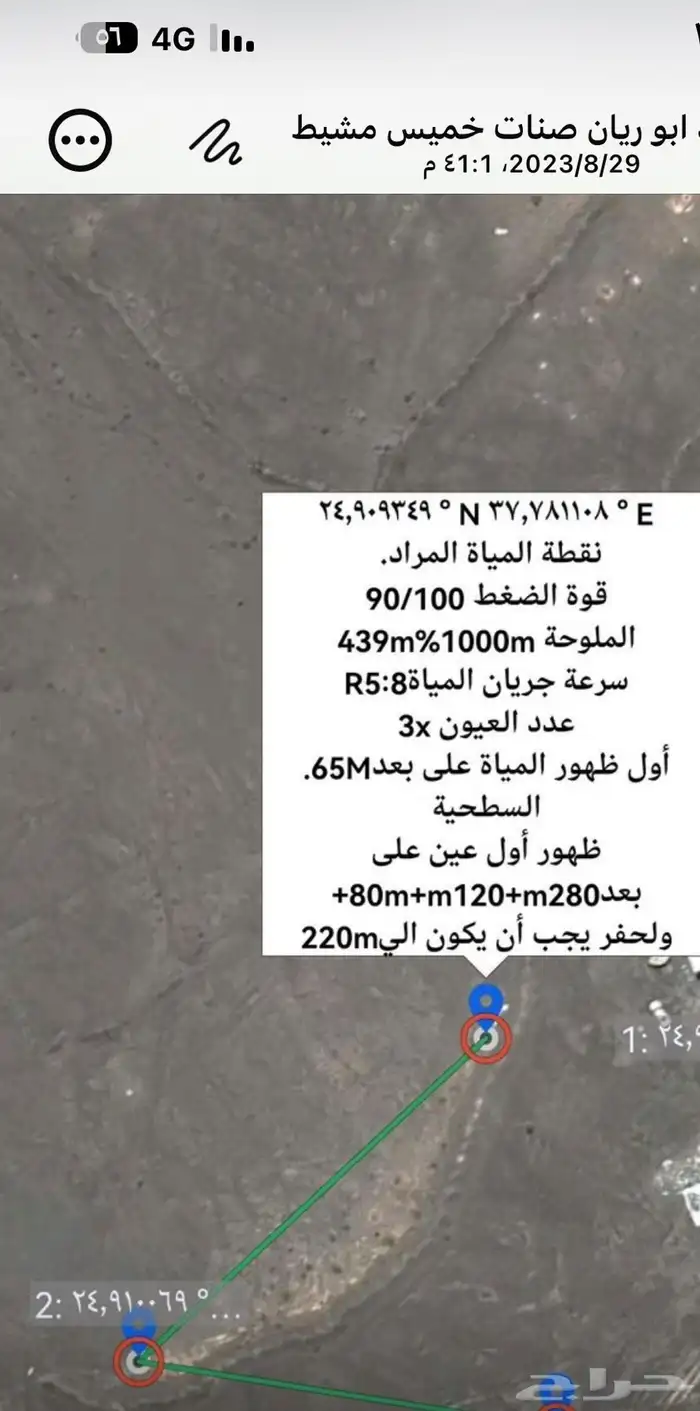 مزرعه قديمه صالحه للزراعه وتصلح موقع استراحه 3