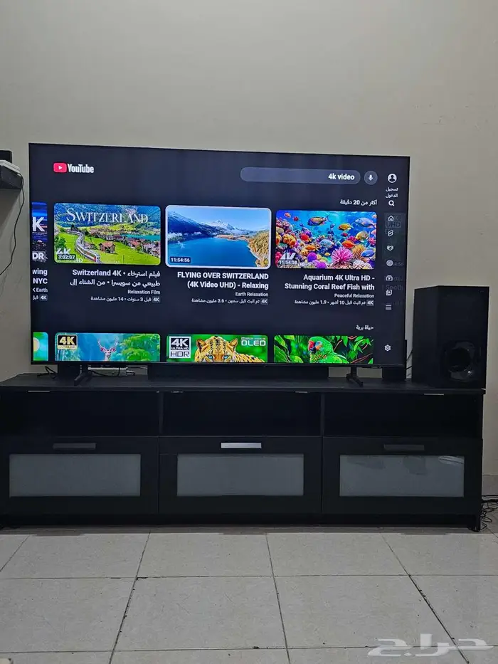 شاشه سامسونج 65 سمارت 4k HDR رسيفر داخلي اخر اصدار 1