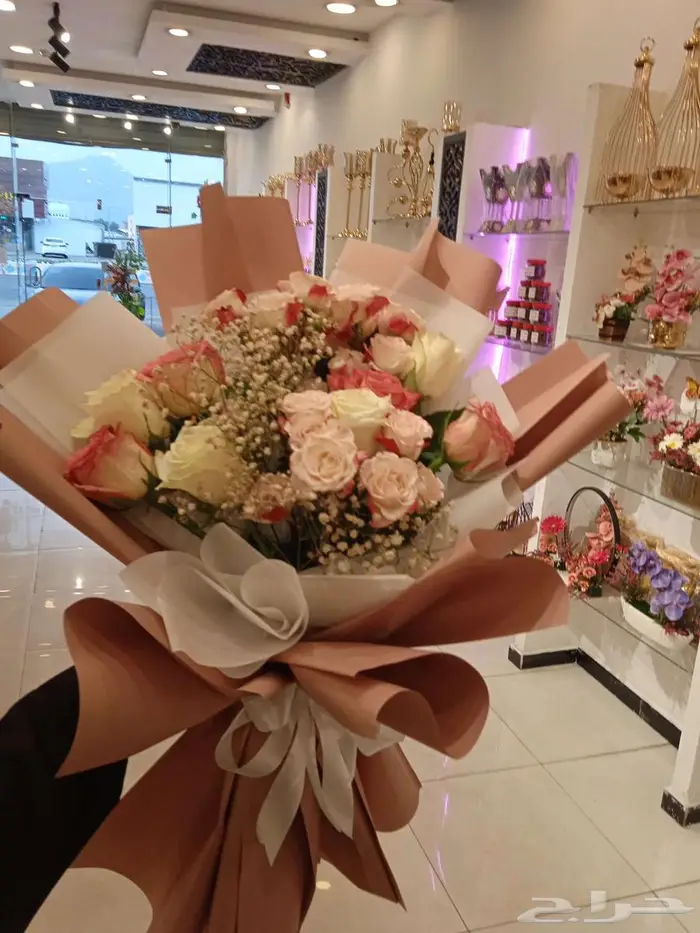 باقة ورد طبيعي فاخره 0