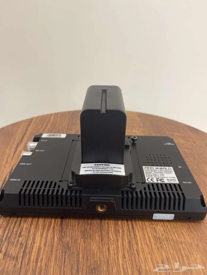 شاشة كاميرا مونتير فيل وورلد FW279S 4K 7 إنش وبطارية ليثيوم 6