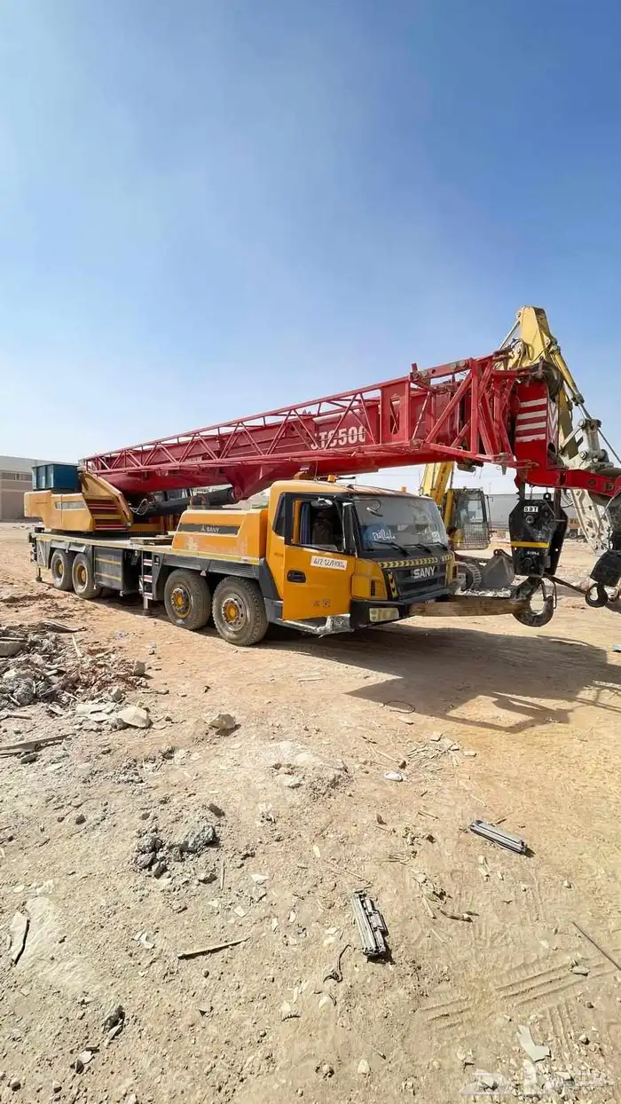 للايجار كرين 50 طن 25 طن يوميه شهري سائق باكستاني سيفتي 2