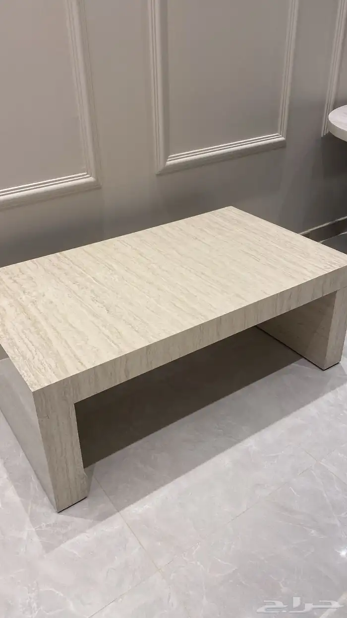 طاولة قهوة بديل رخام جديدة لم تستخدم 1