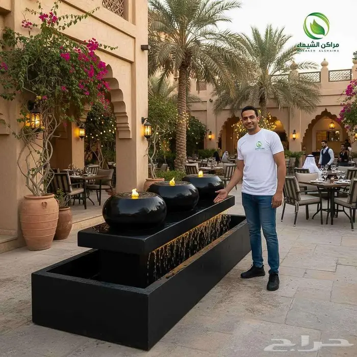 نوافير وشلالات متنقلة جاهزة فايبر جملة حائل 9