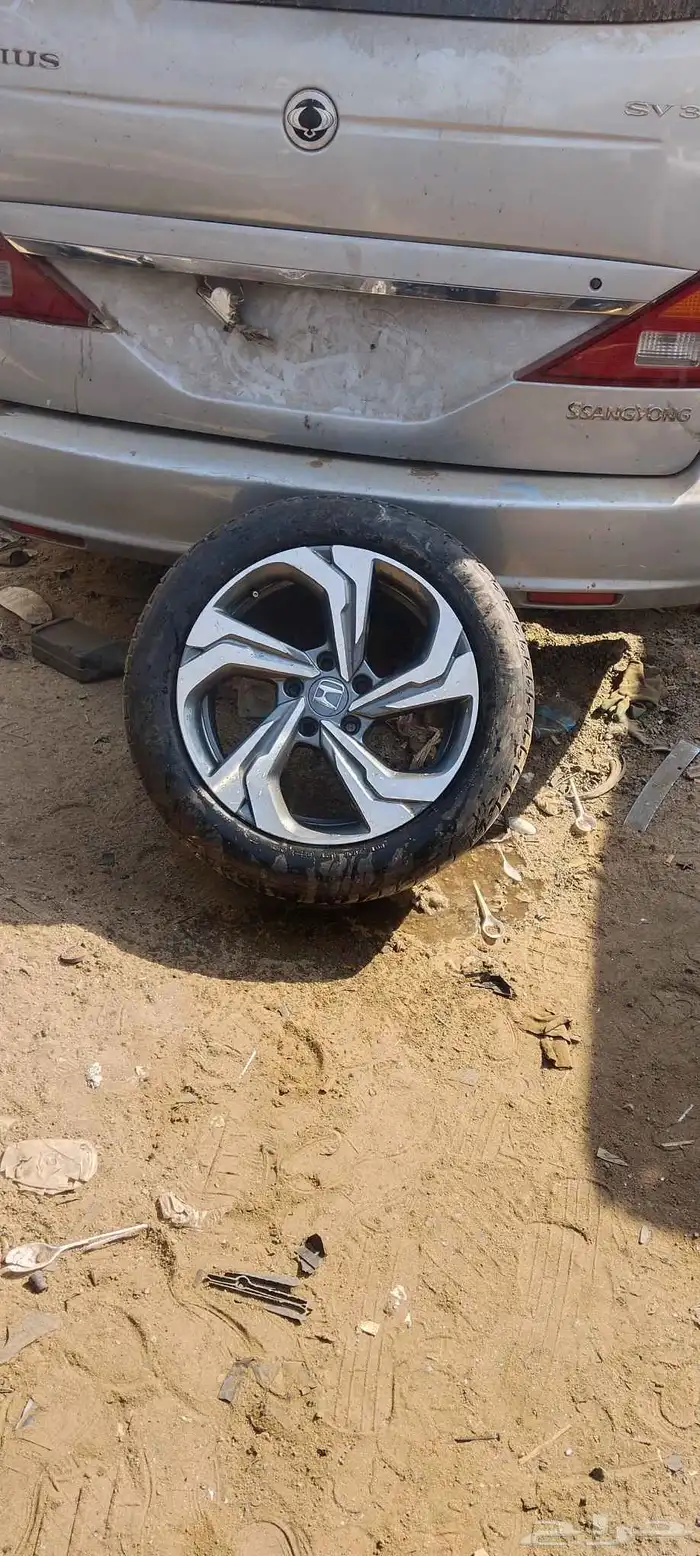 جنط واحد هوندا اكورد 2018 أصلي وكاله وسليمه مقاس17 2