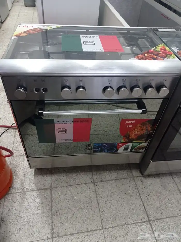 فرن غاز لاجيرمانيا ايطالي مقاس 80 في 50 شغال اشعال ذاتي 0