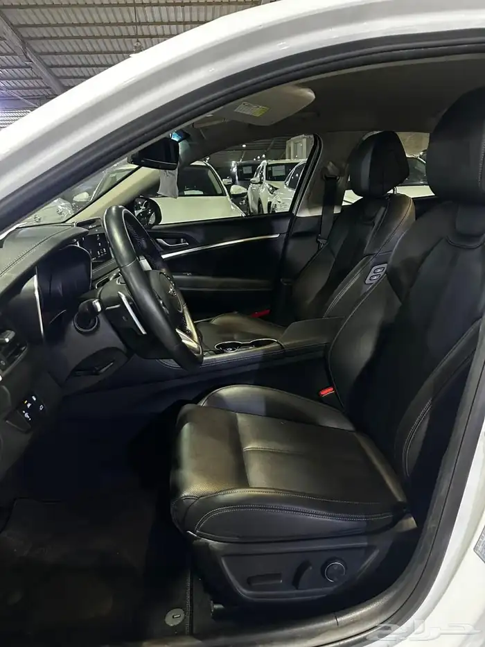 هيونداي جنيسيس ابيض 2020 بنزين بطاقة جمركية وارد كوريا 7